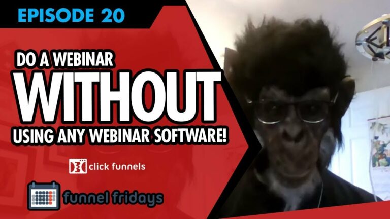 How To Do A Webinar WITHOUT Using Any Webinar Software!