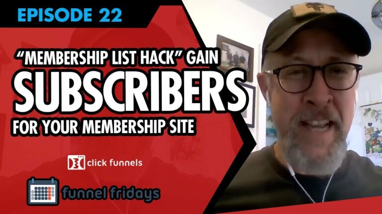 How to gain subscribers for your membership site -  Watch our “Membership List Hack”