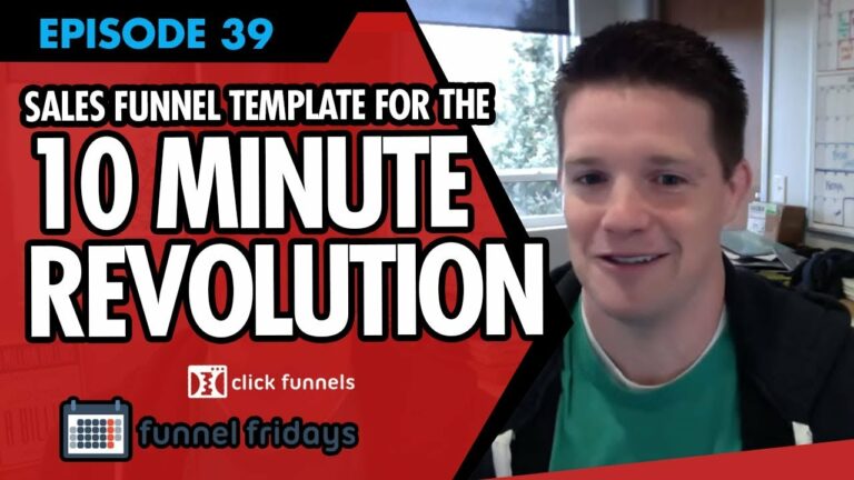 Watch Us Create A Sales Funnel Template For The “10 Minute Revolution” App