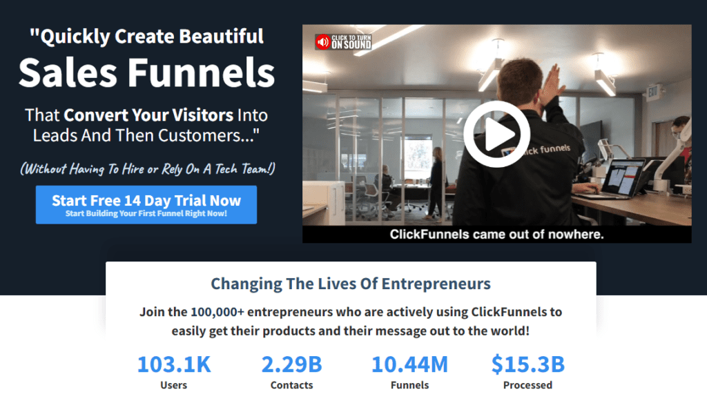 How many subscribers does ClickFunnels have?